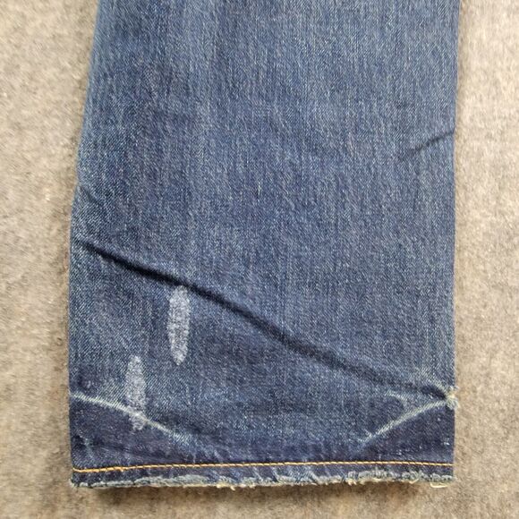 Todd Snyder Slim Fit Paint Destroyed Selvedge Denim Jean Indigo 38x32 NWT - Picture 8 of 16